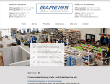 Tablet Screenshot of bareiss.eu